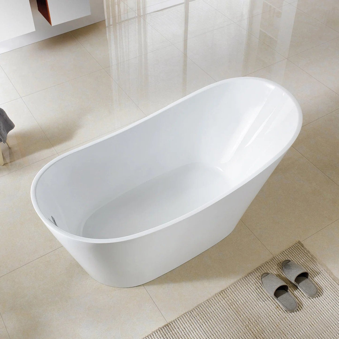 Eviva Aura Free Standing 71 inch Acrylic Bathtub