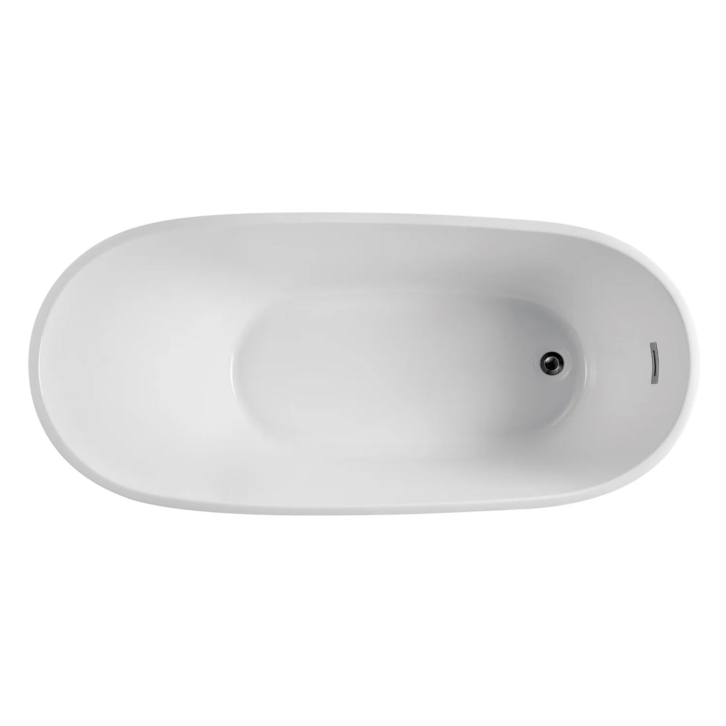 Eviva Aura Free Standing 71 inch Acrylic Bathtub