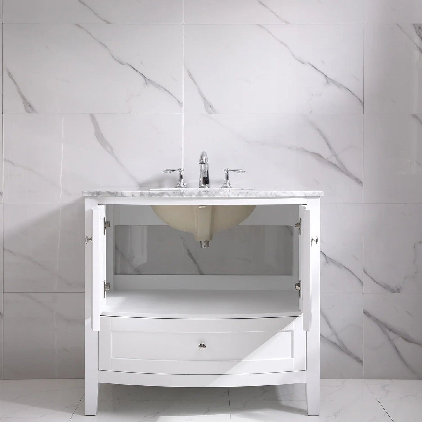 Eviva Stanton 36 Inch White Bathroom Vanity