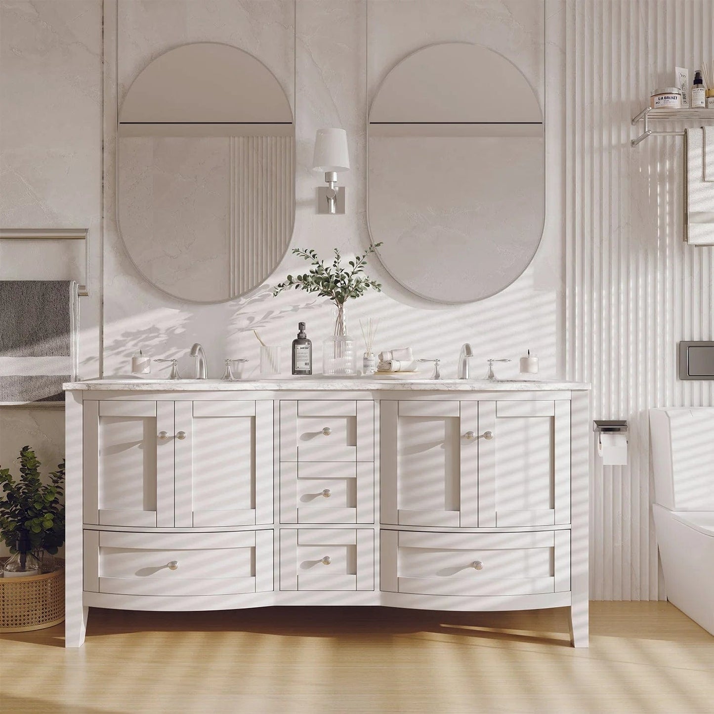 Eviva Stanton Freestanding Double Sink Bathroom Vanity