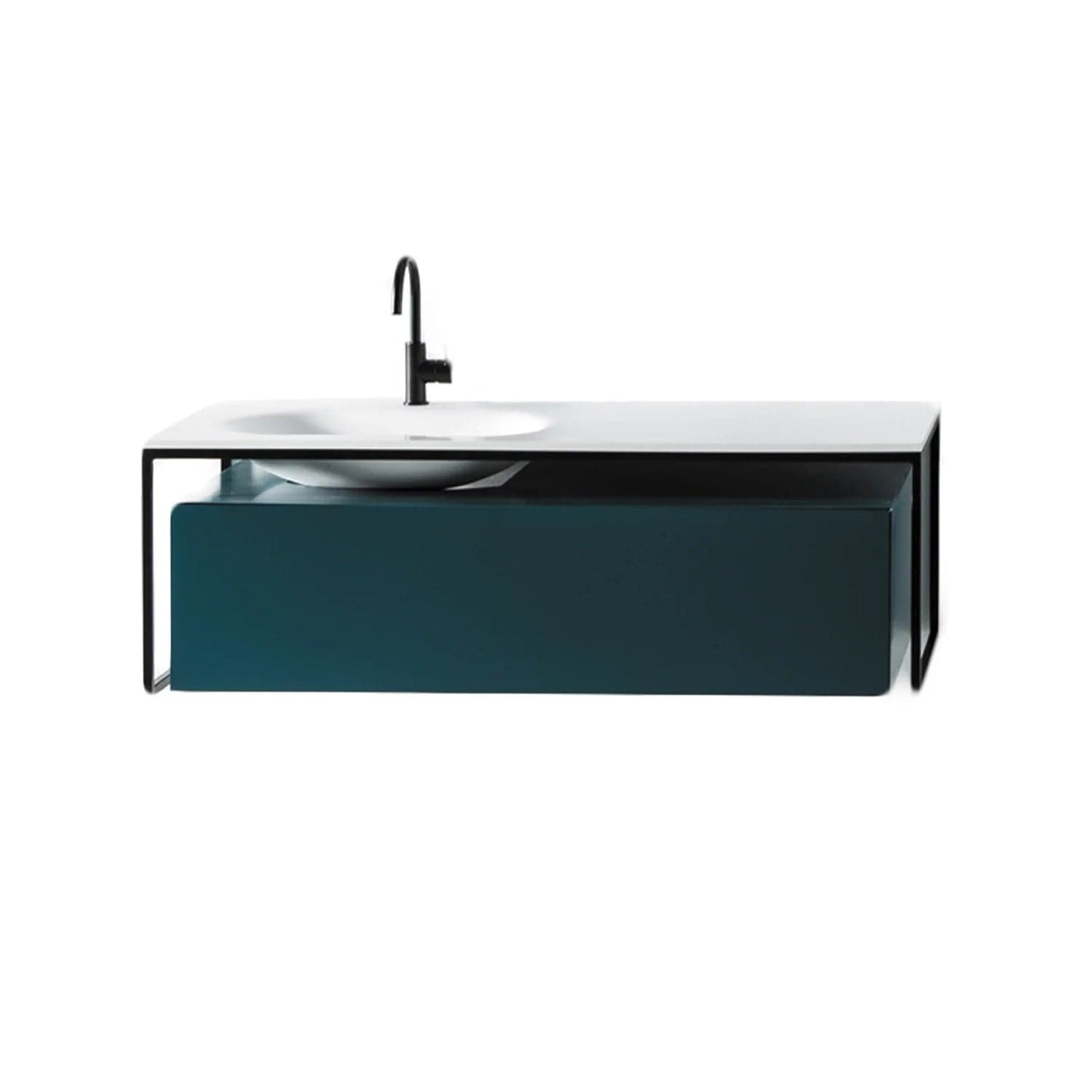 Eviva Modena 51 inch Wall Mounted Teal Bathroom Vanity