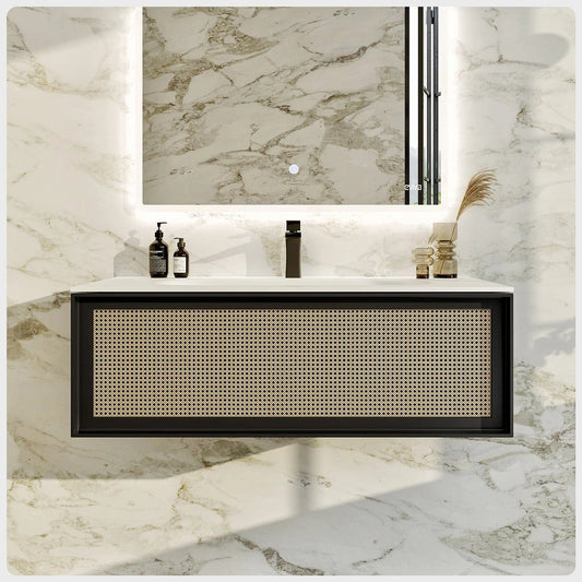 Eviva Nets Wall Mount Modern Bathroom Vanity