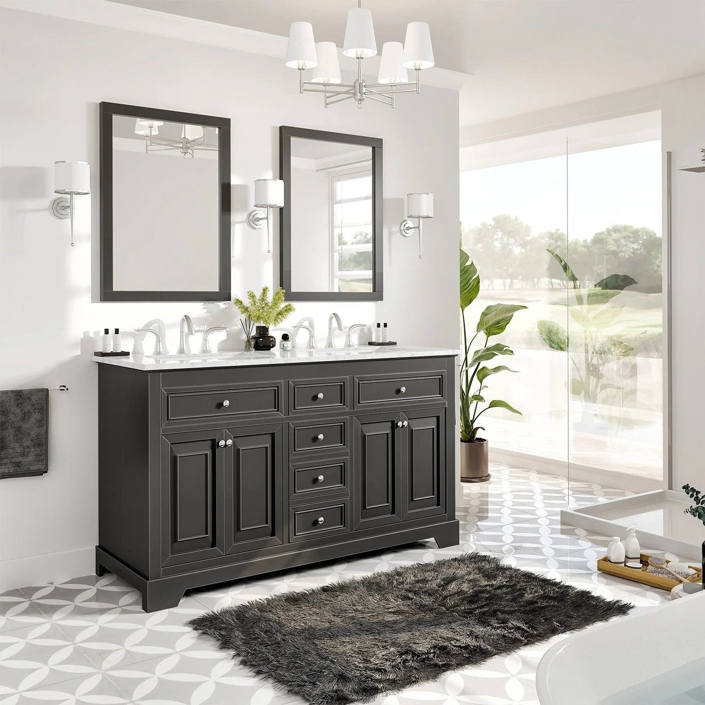 Eviva Monroe 60 inch Bathroom Vanity
