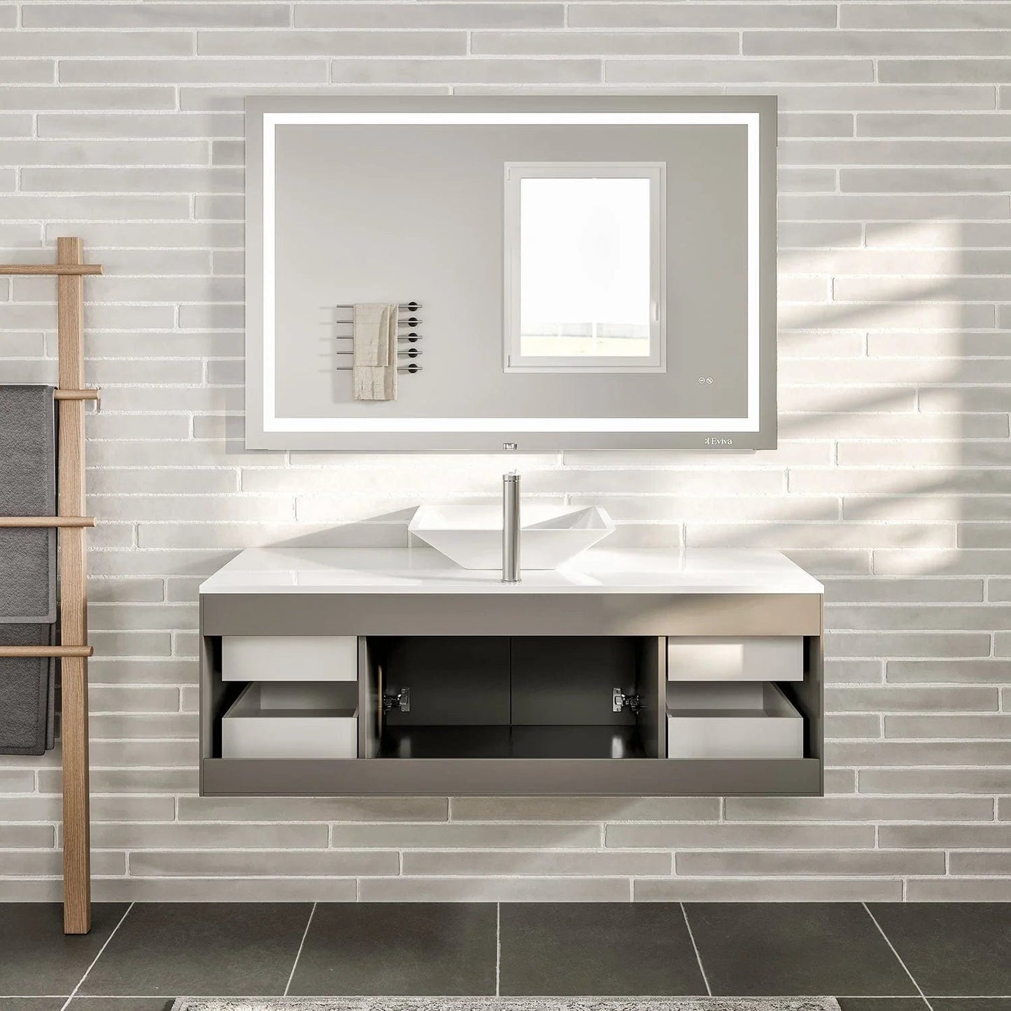 Eviva Totti Wave 48-Inch Bathroom Vanity