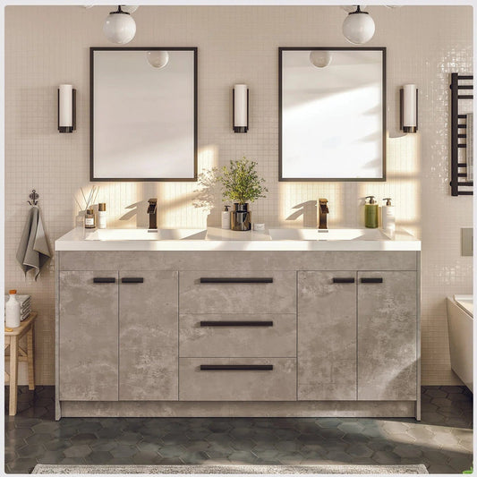 Eviva Lugano 60 inch Double Sink Bathroom Vanity