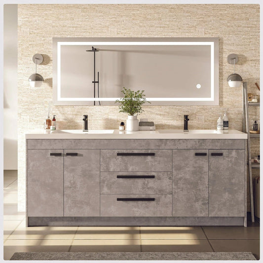 Eviva Lugano 72 inch Double Sink Bathroom Vanity