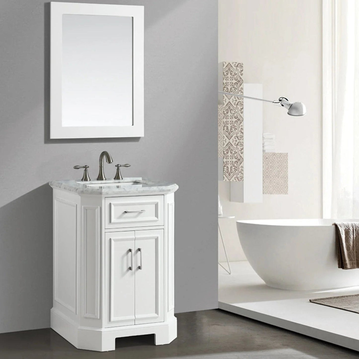 Eviva Glory White Bathroom Vanity