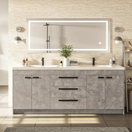 Eviva Lugano 84 inch Double Sink Bathroom Vanity