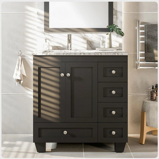 Eviva Happy 30 inch Transitional Bathroom Vanity