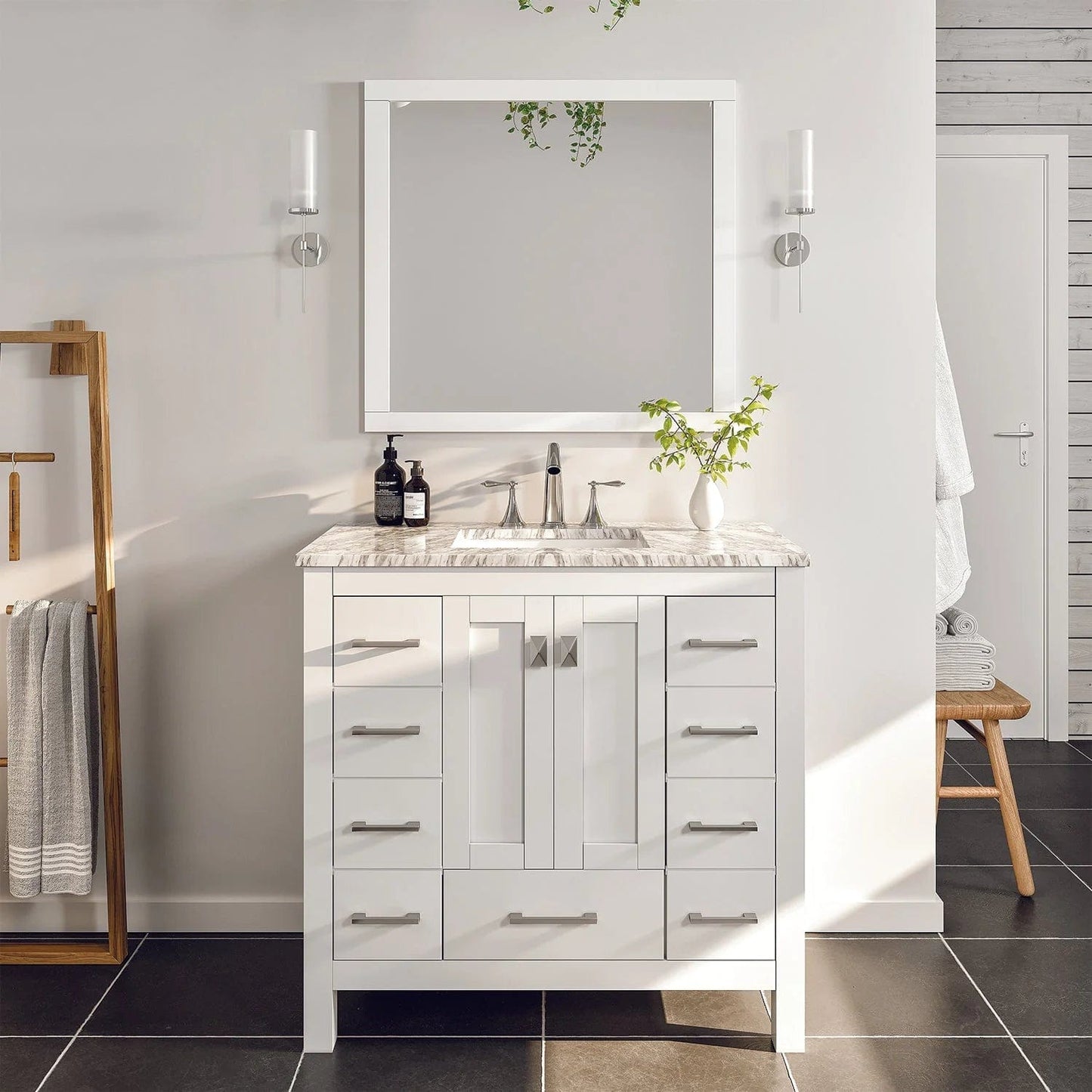 Eviva Hampton 36 inch Transitional Bathroom Vanity