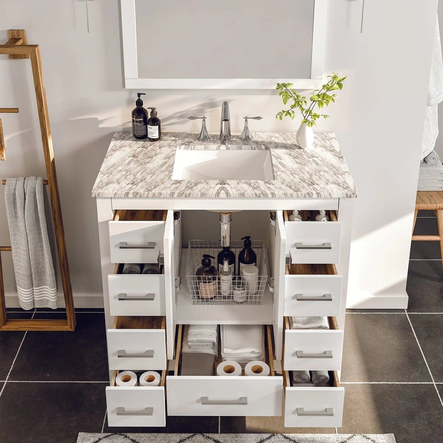 Eviva Hampton 36 inch Transitional Bathroom Vanity