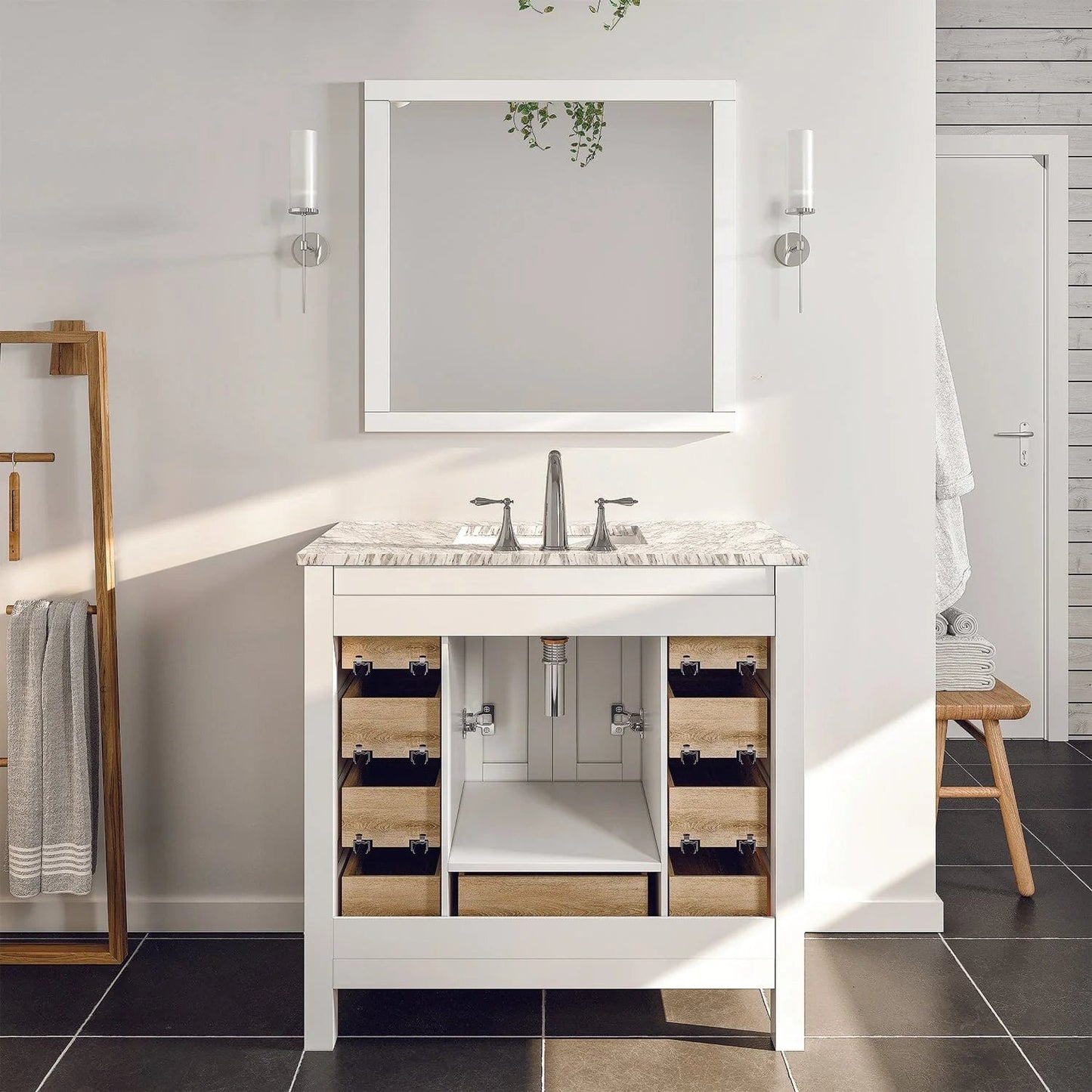 Eviva Hampton 36 inch Transitional Bathroom Vanity