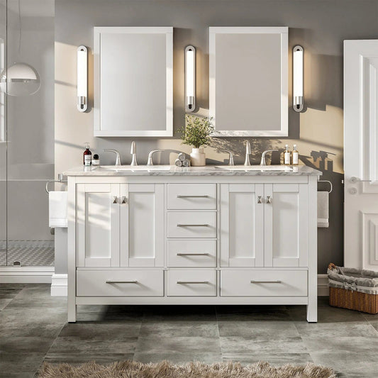 Eviva Aberdeen 72 inch Transitional Double Sink Bathroom Vanity