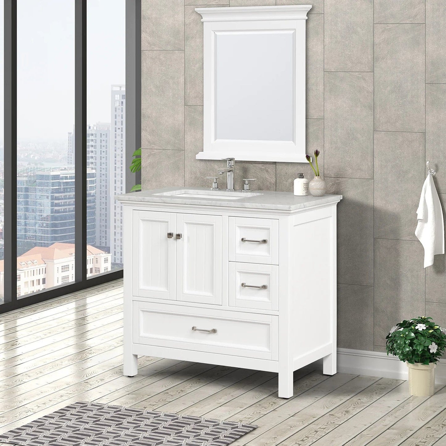 Eviva Britney Transitional Bathroom Vanity