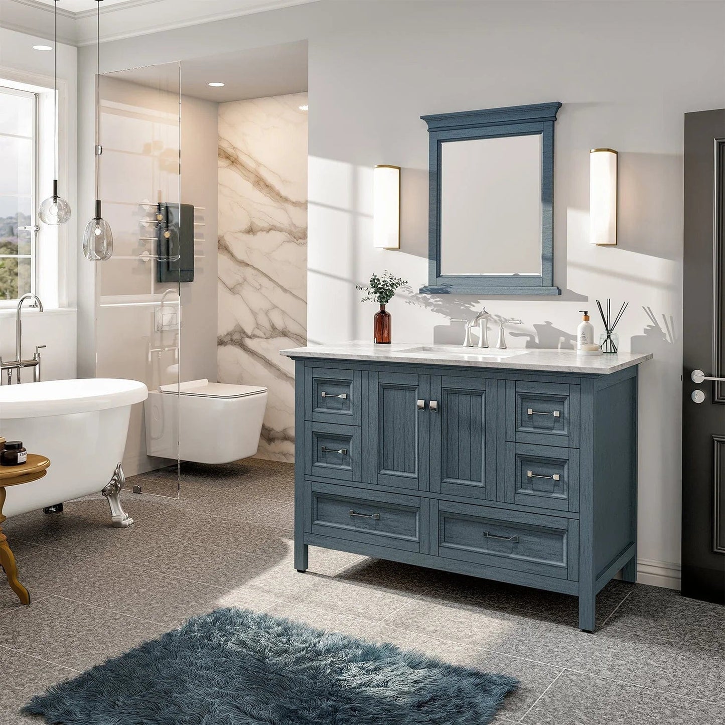 Eviva Britney Transitional Bathroom Vanity