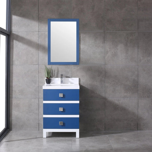 Eviva Sydney Blue And White Bathroom Vanity