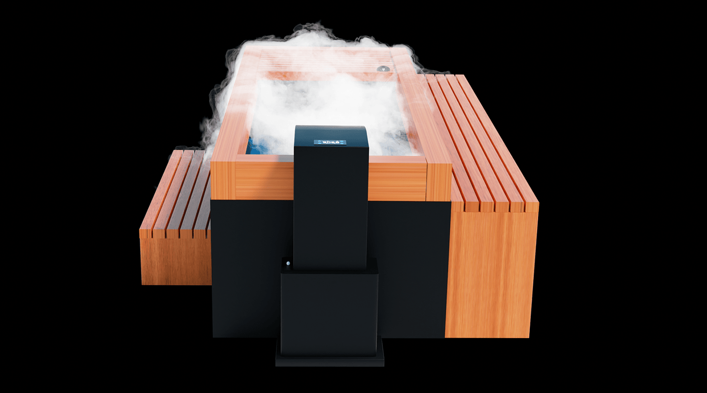 Medical Breakthrough Frozen 6 Cold Plunge - Bar Counter & Heavy Duty Step / Essential Oil Infuser & Steam Generator