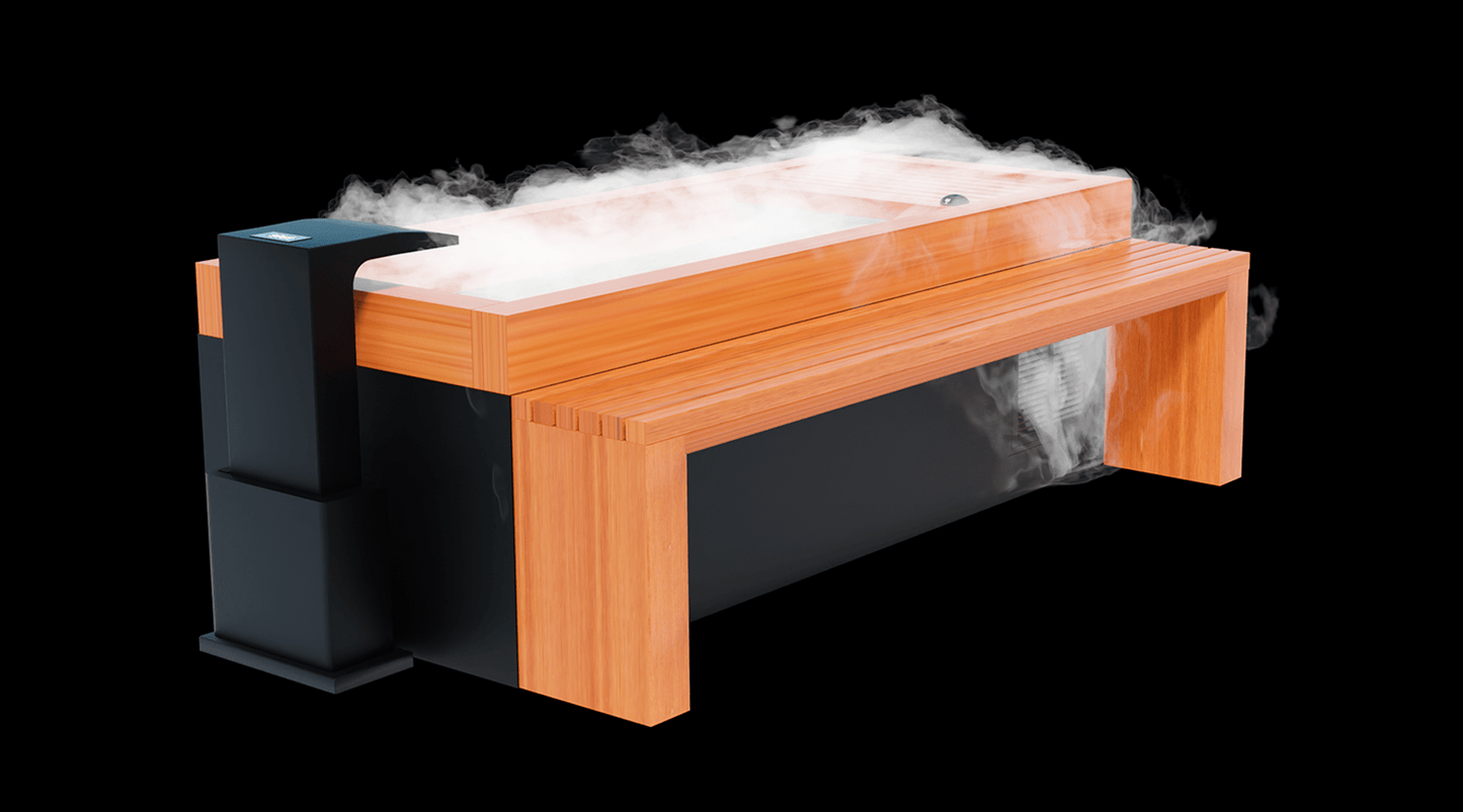 Medical Breakthrough Frozen 6 Cold Plunge - Bar Counter & Heavy Duty Step / Essential Oil Infuser & Steam Generator