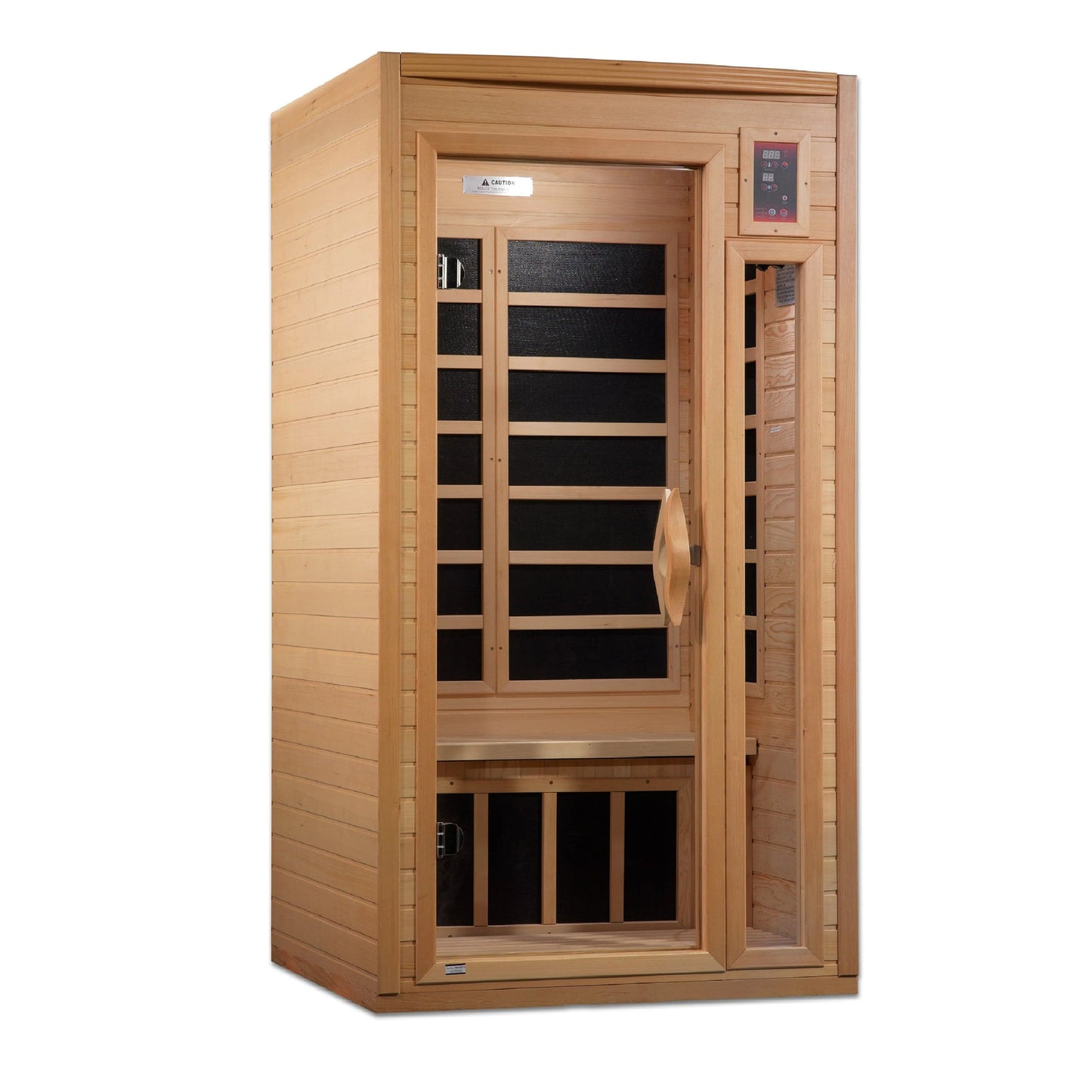 Golden Designs Geneva Elite 1-2-person PureTech™ Near Zero EMF (Under 2MG) FAR Infrared Sauna (Canadian Hemlock) GDI-6106-01 Elite