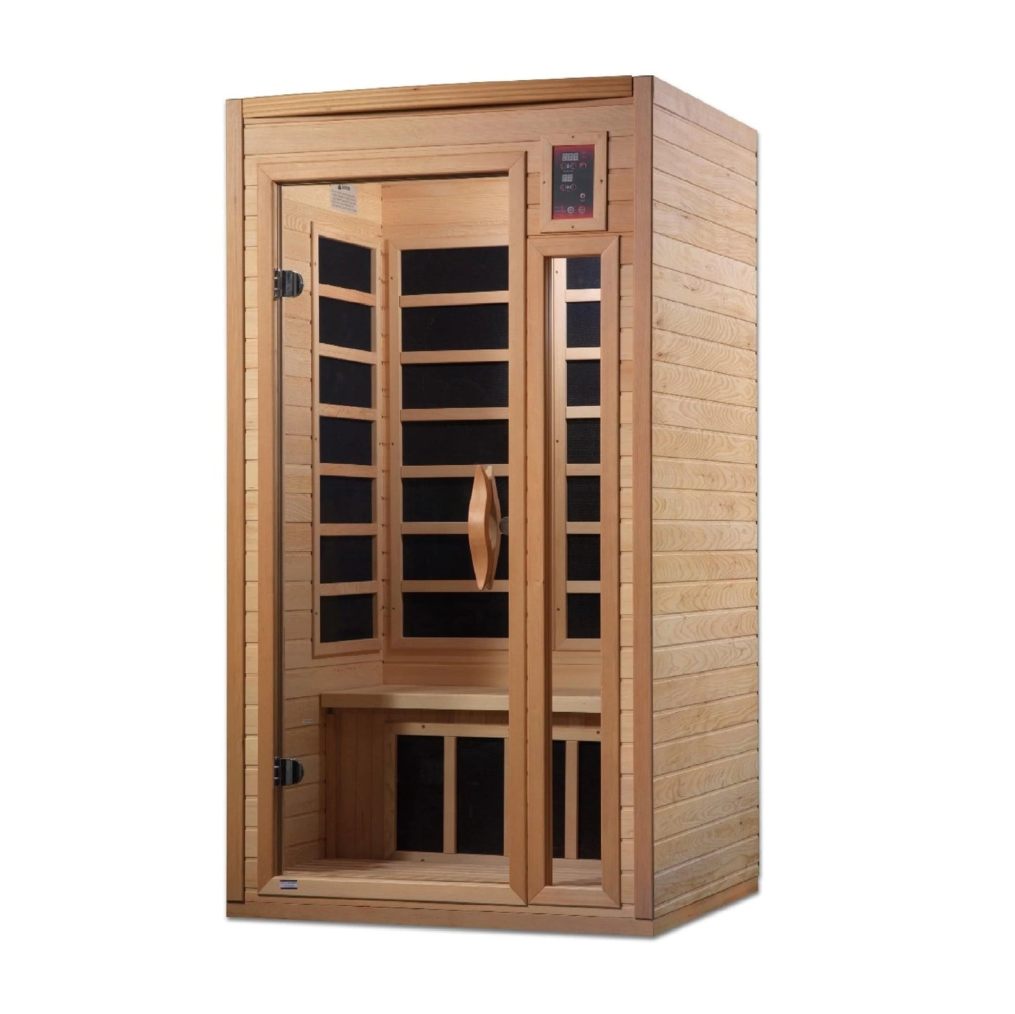 Golden Designs Geneva Elite 1-2-person PureTech™ Near Zero EMF (Under 2MG) FAR Infrared Sauna (Canadian Hemlock) GDI-6106-01 Elite