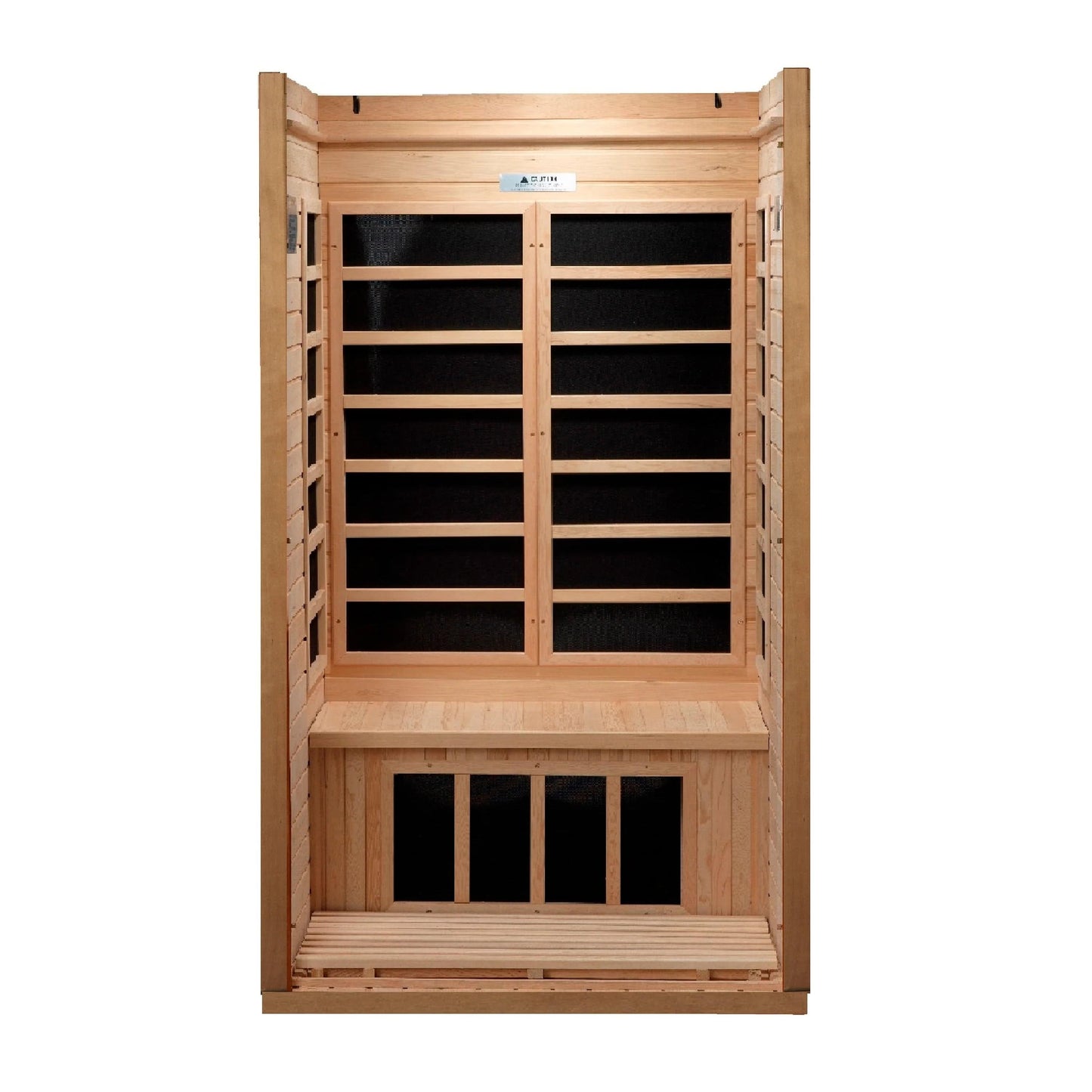 Golden Designs Geneva Elite 1-2-person PureTech™ Near Zero EMF (Under 2MG) FAR Infrared Sauna (Canadian Hemlock) GDI-6106-01 Elite