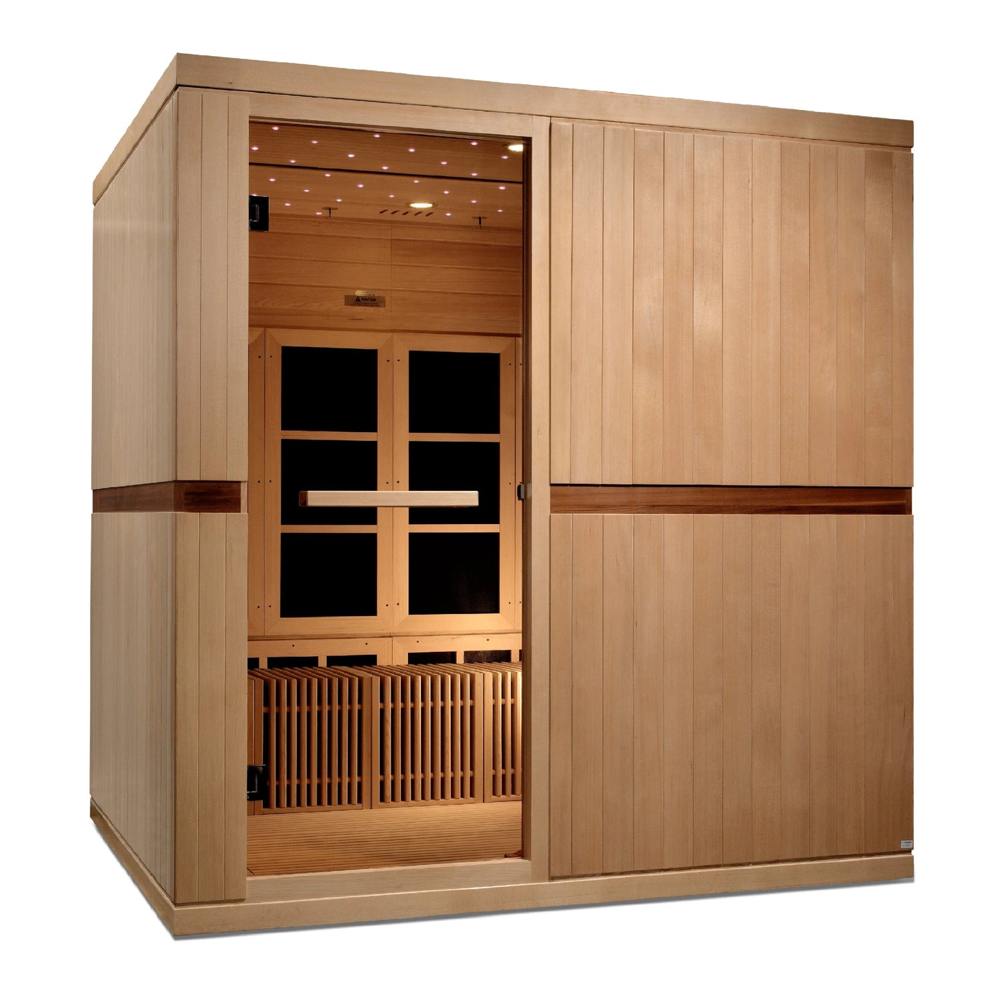 Golden Designs Catalonia 8-person PureTech™ Near Zero EMF (Under 2MG) FAR Infrared Sauna (Canadian Hemlock) GDI-6880-01