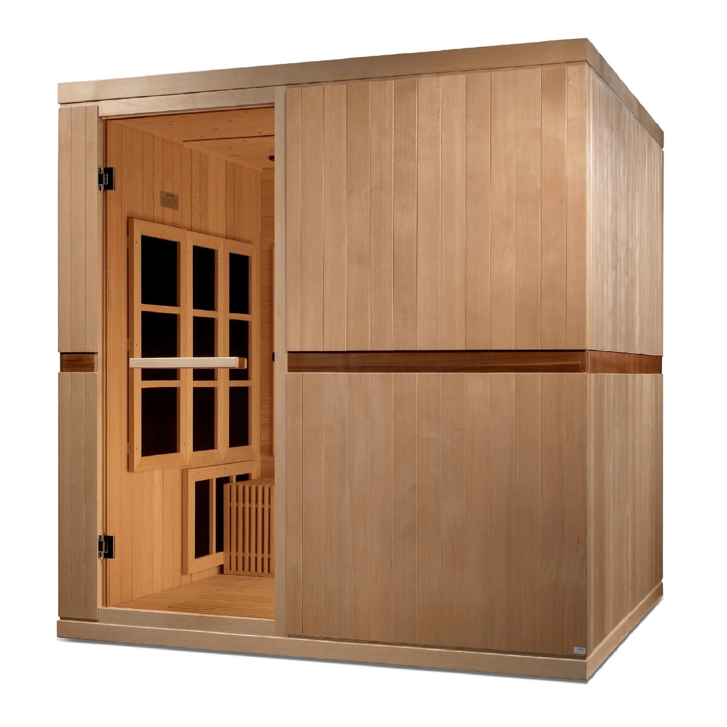 Golden Designs Catalonia 8-person PureTech™ Near Zero EMF (Under 2MG) FAR Infrared Sauna (Canadian Hemlock) GDI-6880-01