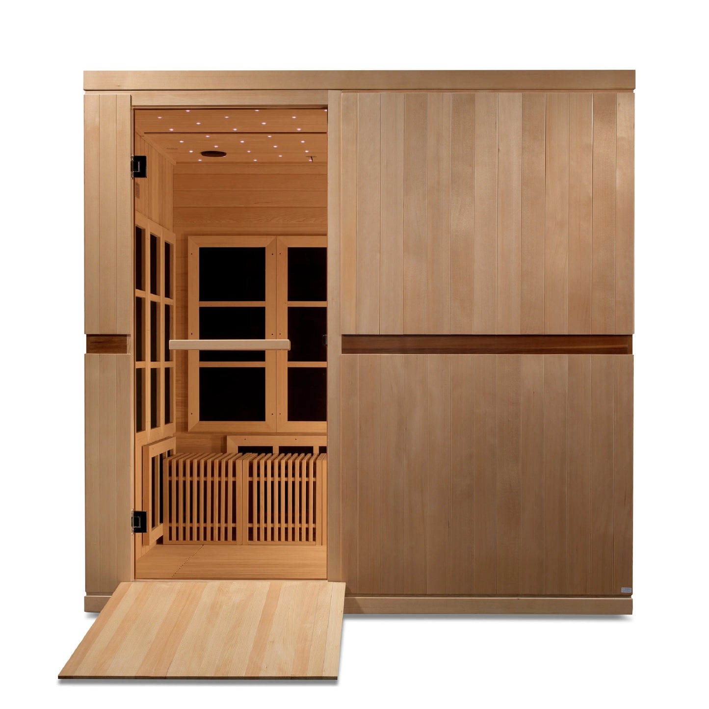 Golden Designs Catalonia 8-person PureTech™ Near Zero EMF (Under 2MG) FAR Infrared Sauna (Canadian Hemlock) GDI-6880-01