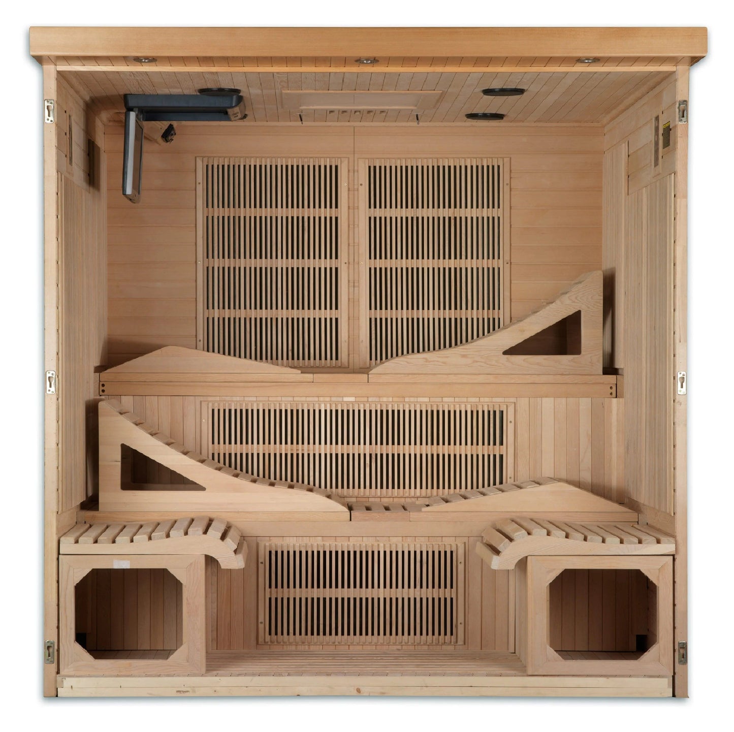 Golden Designs Monaco 6-person PureTech™ Near Zero EMF (Under 2MG) FAR Infrared Sauna (Canadian Hemlock) GDI-6996-01