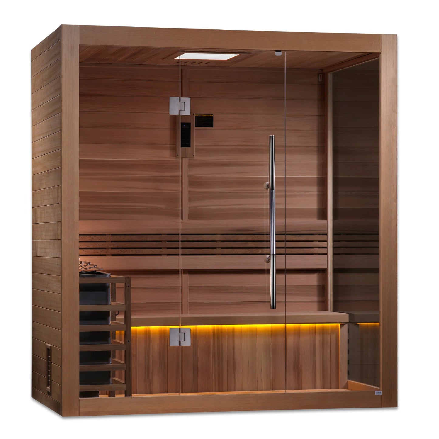 Golden Designs "Forssa Edition" 3 Person Indoor Traditional Sauna (GDI-7203-01) - Canadian Red Cedar Interior GDI-7203-01