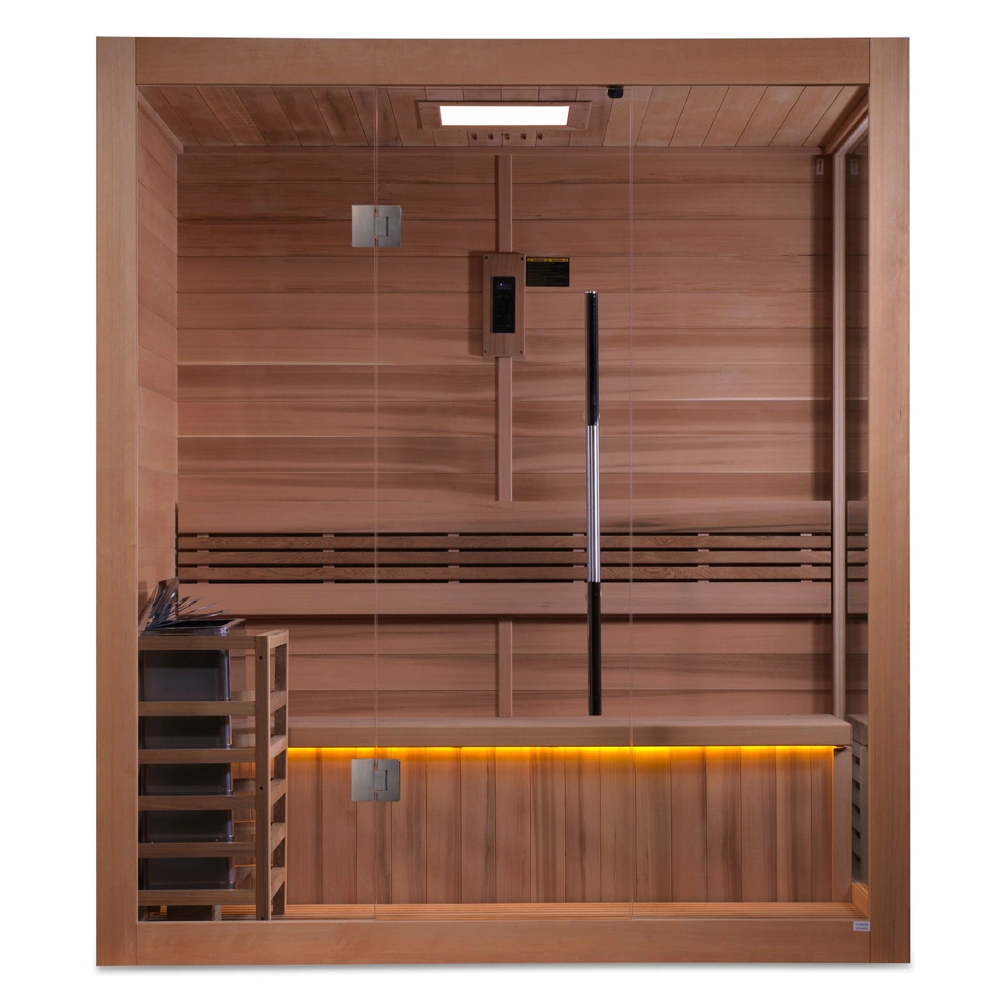 Golden Designs "Forssa Edition" 3 Person Indoor Traditional Sauna (GDI-7203-01) - Canadian Red Cedar Interior GDI-7203-01