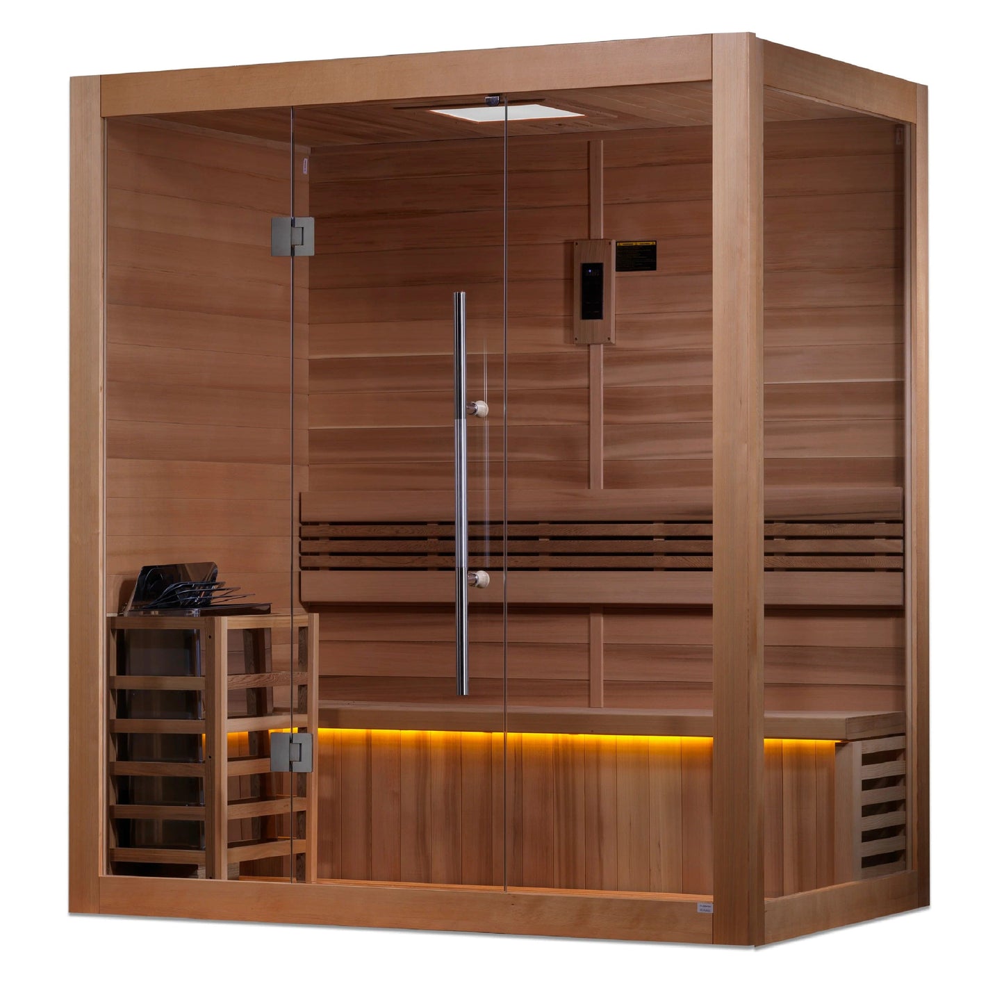 Golden Designs "Forssa Edition" 3 Person Indoor Traditional Sauna (GDI-7203-01) - Canadian Red Cedar Interior GDI-7203-01