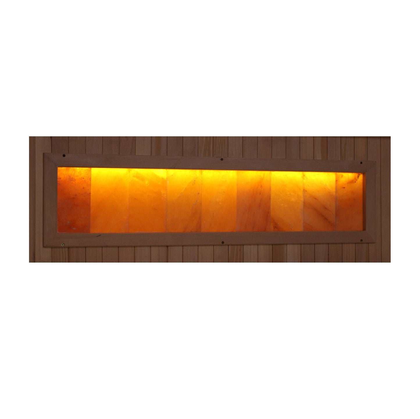 Golden Designs 3-Person Full Spectrum PureTech™ Near Zero EMF FAR Infrared Sauna with Himalayan Salt Bar (Canadian Hemlock) GDI-8030-02