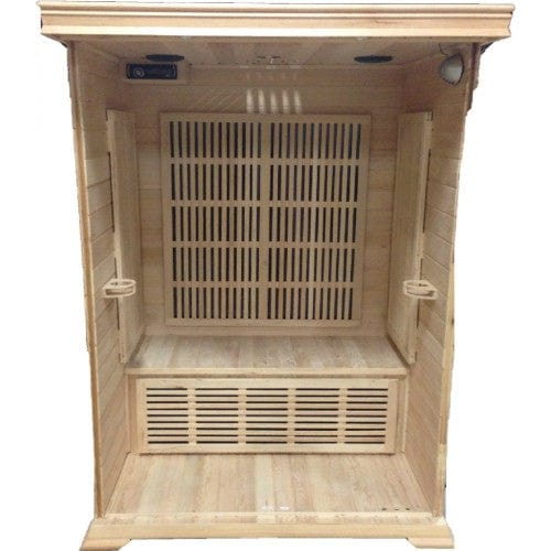 SunRay 2 Person Cedar Sauna w/Carbon Heaters/Vertical Heater Panels HL200K1 Cordova
