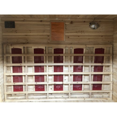 SunRay 4 Person Outdoor Sauna w/Ceramic Heaters HL400D Cayenne