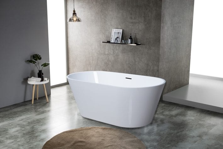 Kube Ovale 59'' Free Standing Bathtub