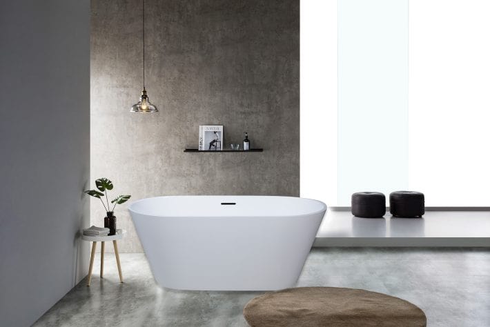 Kube Ovale 59'' Free Standing Bathtub