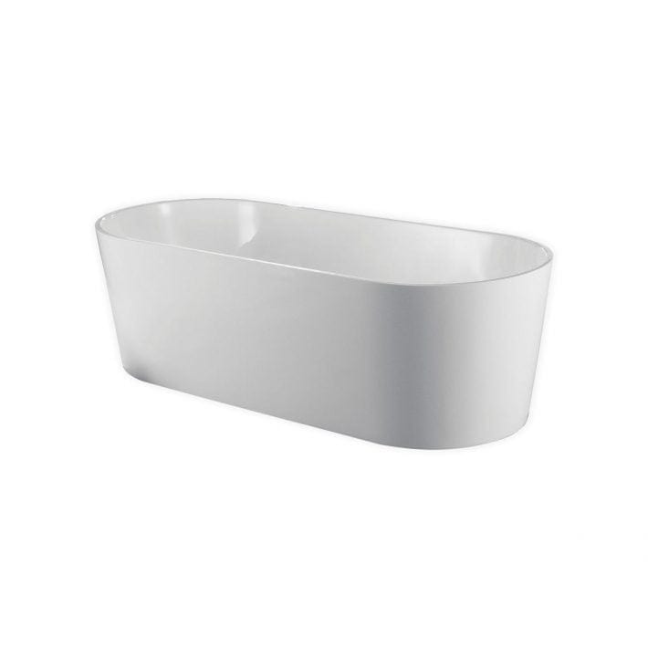 Kube Ovale 63'' White Free Standing Bathtub KFST1463