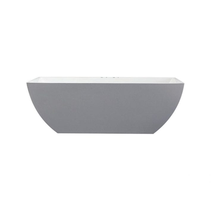 Kube Contemporanea 59'' White Free Standing Bathtub KFST2159