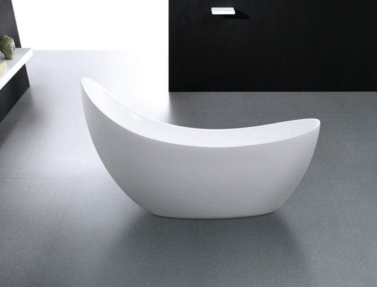 Kube Salto 67" Free Standing Bathtub - MATTE WHITE KFST2367-MW