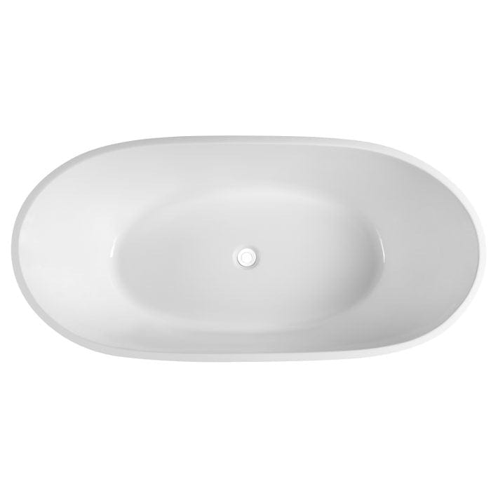 Kube VERNICE 67" Free Standing Bathtub - Matte White KFST4967-MW