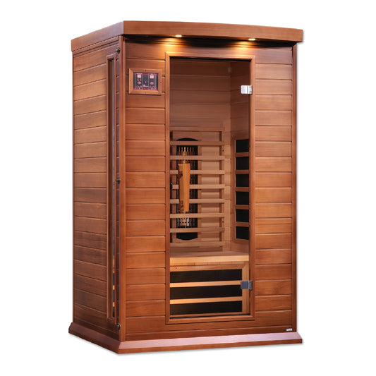 Golden Designs Maxxus 2-Person Full Spectrum Near Zero EMF (Under 2MG) FAR Infrared Sauna (Canadian Red Cedar) MX-M206-01-FS CED