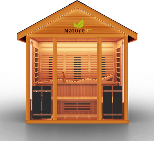 Medical Breakthrough Nature 9 Plus Sauna - Hybrid with Reclining Bench & Side Bench