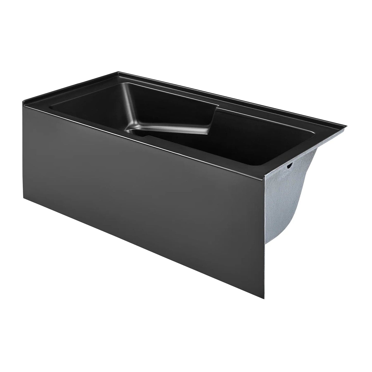 Swiss Madison Voltaire 60" X 30" Alcove Integrated Armrest Bathtub with Apron