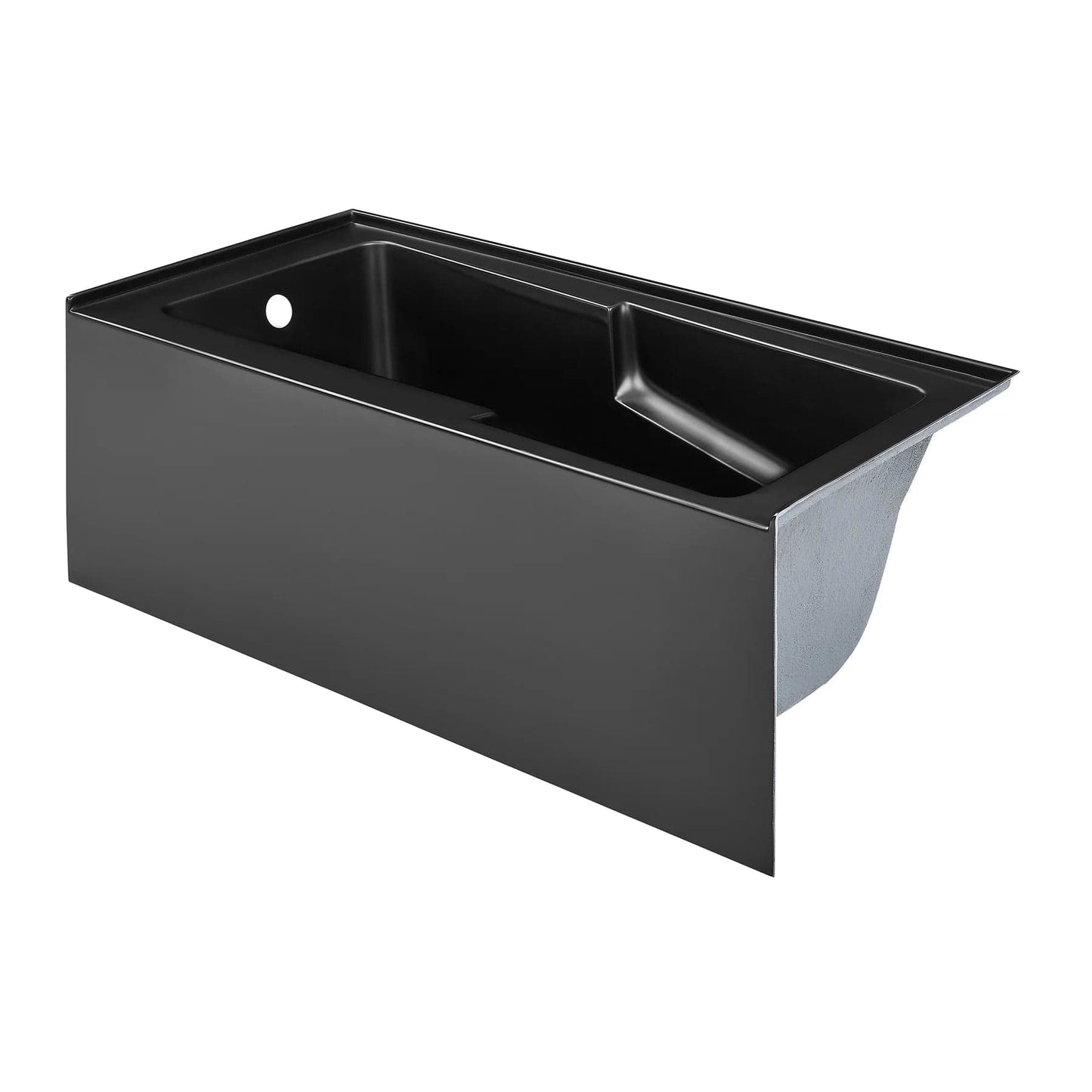 Swiss Madison Voltaire 60" X 30" Alcove Integrated Armrest Bathtub with Apron