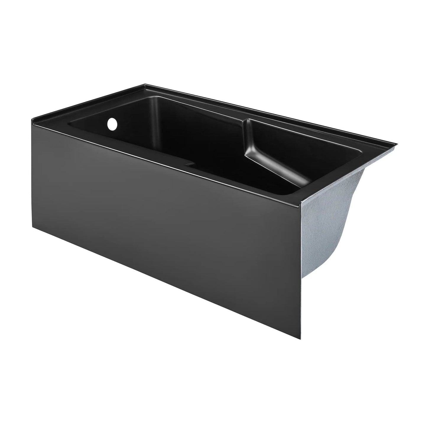 Swiss Madison Voltaire 60" X 32" Alcove Integrated Armrest Bathtub with Apron