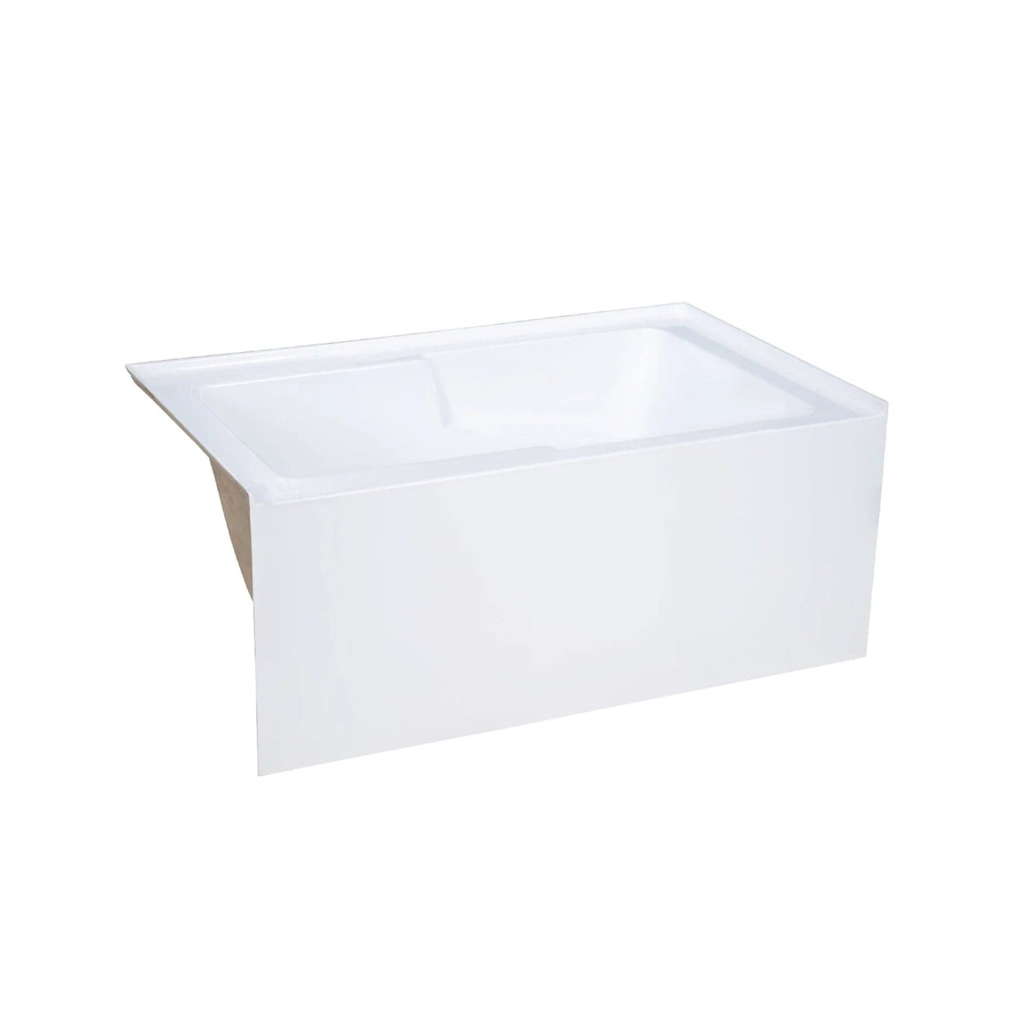 Swiss Madison Voltaire 54" X 30" Alcove Bathtub with Apron & Armrest