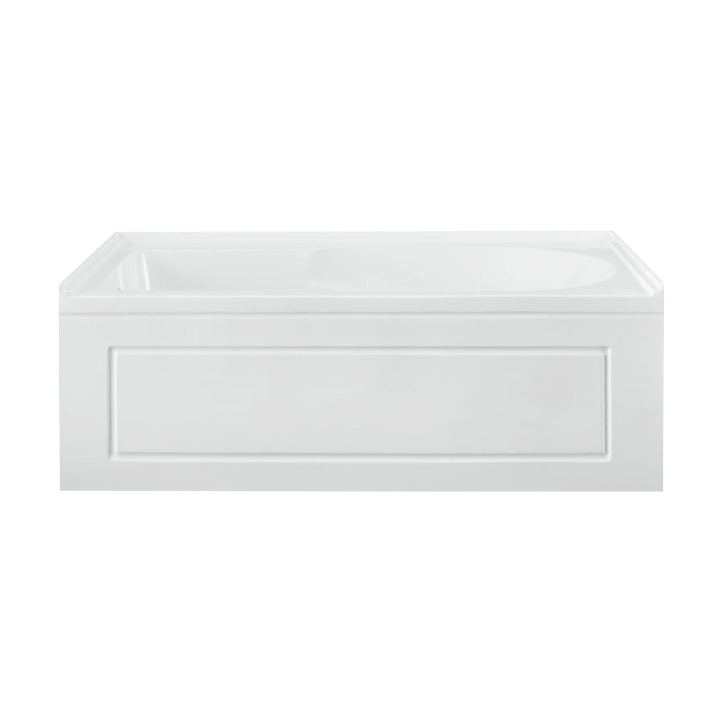 Swiss Madison Concorde 60 in. x 32 in. Acrylic Glossy White, Alcove, Integral, Apron Bathtub