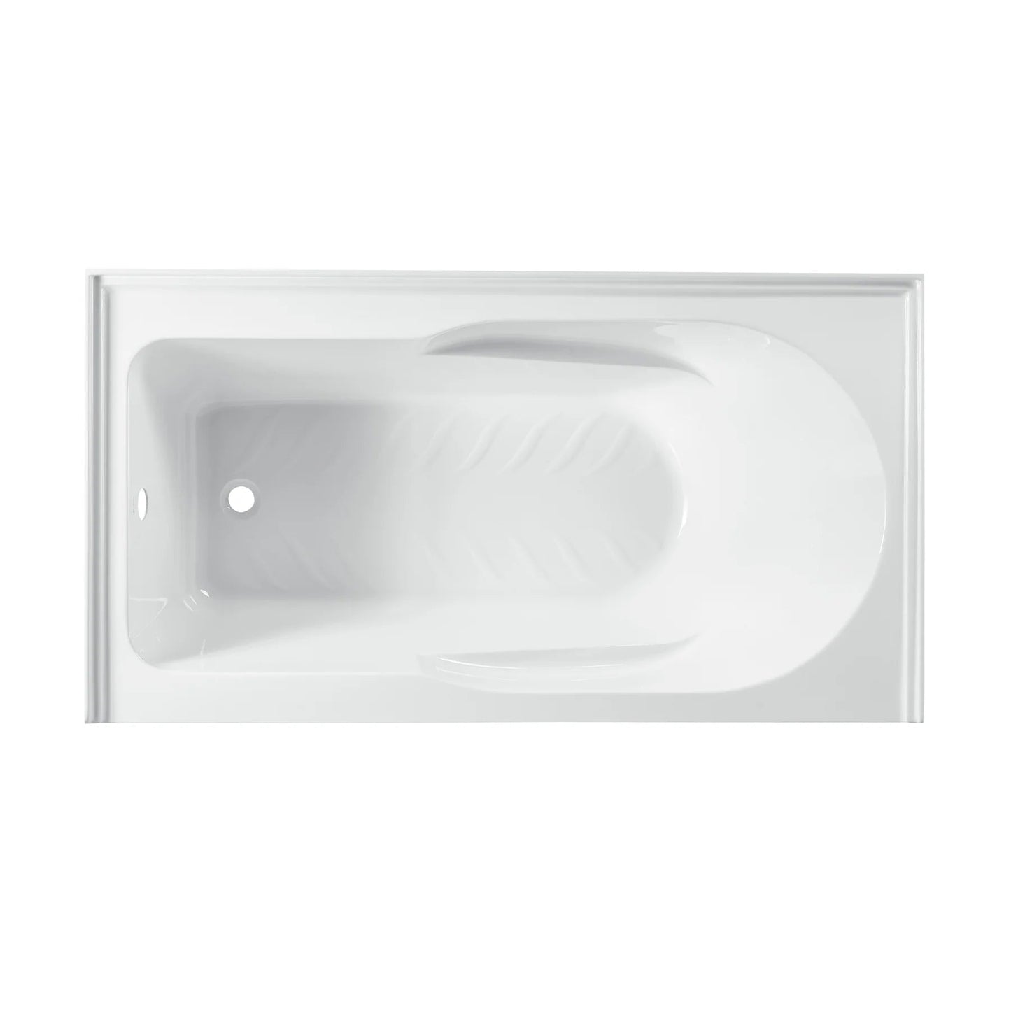 Swiss Madison Concorde 60 in. x 32 in. Acrylic Glossy White, Alcove, Integral, Apron Bathtub