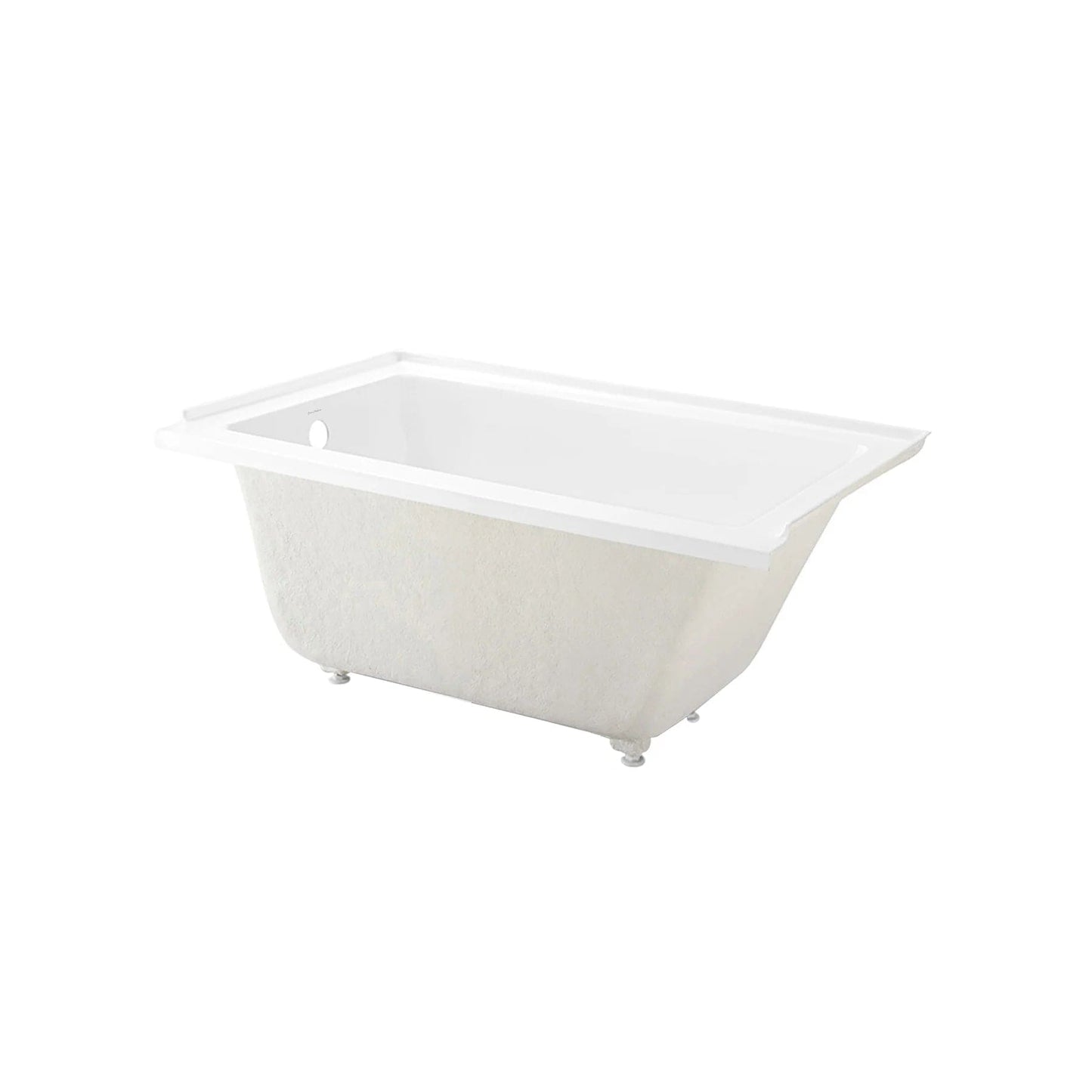 Swiss Madison Voltaire 54 in x 30 in Acrylic Glossy White, Alcove, Integral, Bathtub